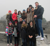 With 2014 Asia Future Fellows at the Great Wall