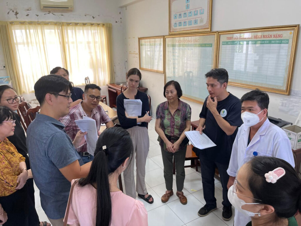A field trip to the Mekong Delta Region for a community needs assessment. (Photo supplied)