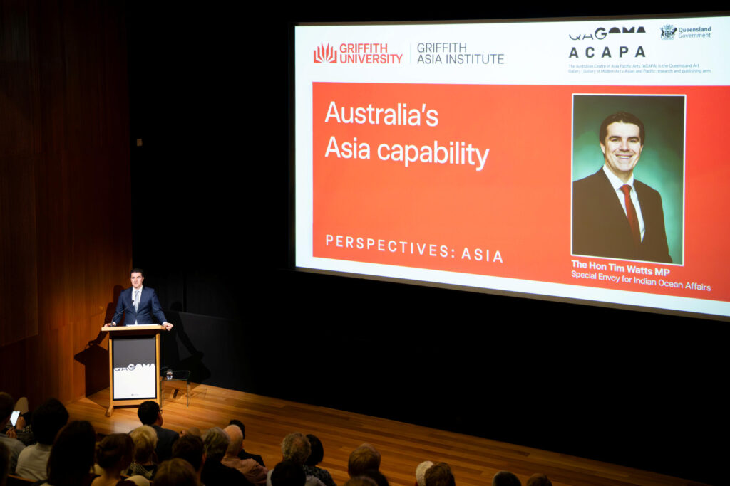 Perspectives: Asia Lecture; The Hon Tim Watts MP ‘ Australia’s Asia Capability’, 13 November 2025, Gallery of Modern Art, Brisbane, Photograph: Chloë Callistemon, QAGOMA